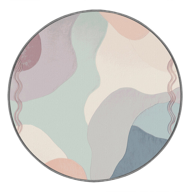 Pastel Shore Rug, Round 3'
