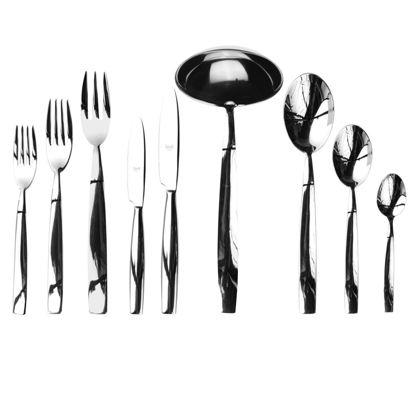Mediterranea 75 - Piece Stainless Steel Flatware Set - Service for 12