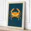 Golden Crab Geometric - Wrapped Canvas-1726254301-1726254298