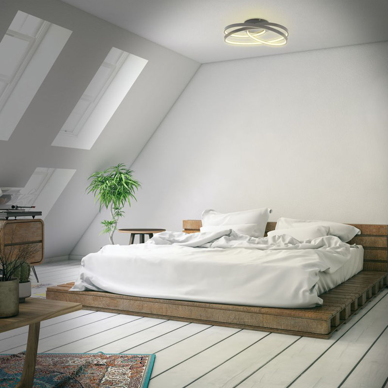 Salida 1-Light 39cm LED Integrated Flush Mount, Silver