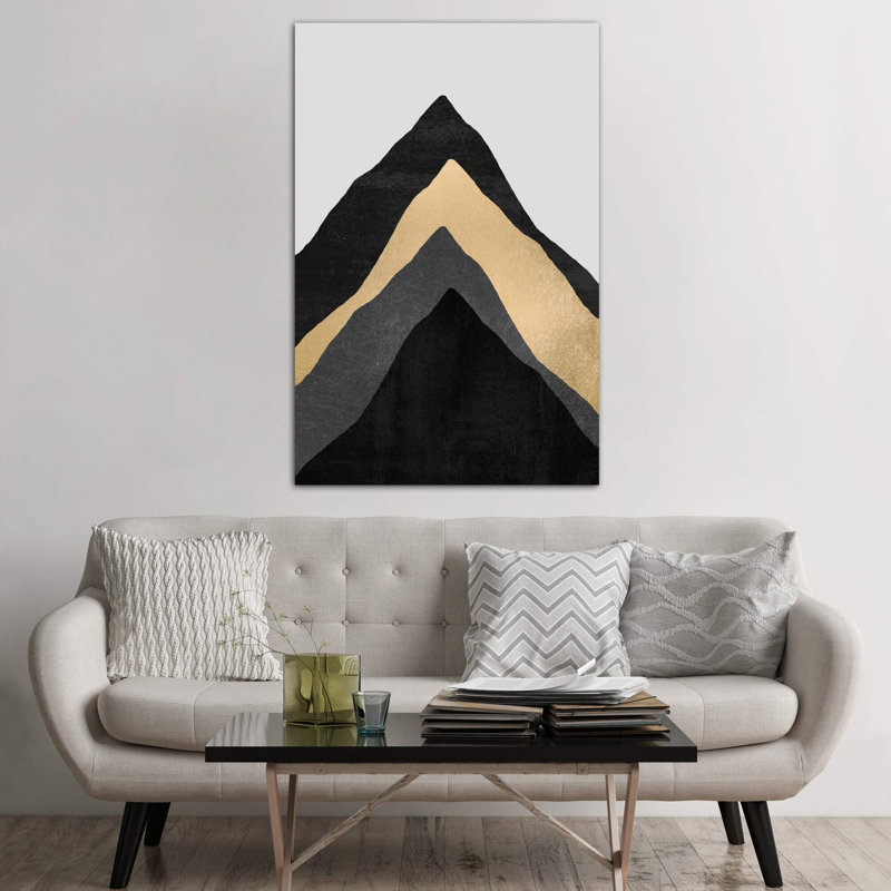 Four Mountains by Elisabeth Fredriksson - Print on Canvas, No Frame, 66.04 cm H x 45.72 cm W x 1.91 cm D