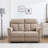 57.5" Wide Contemporary Chenille Upholstered Manual Reclining Loveseat Sofa