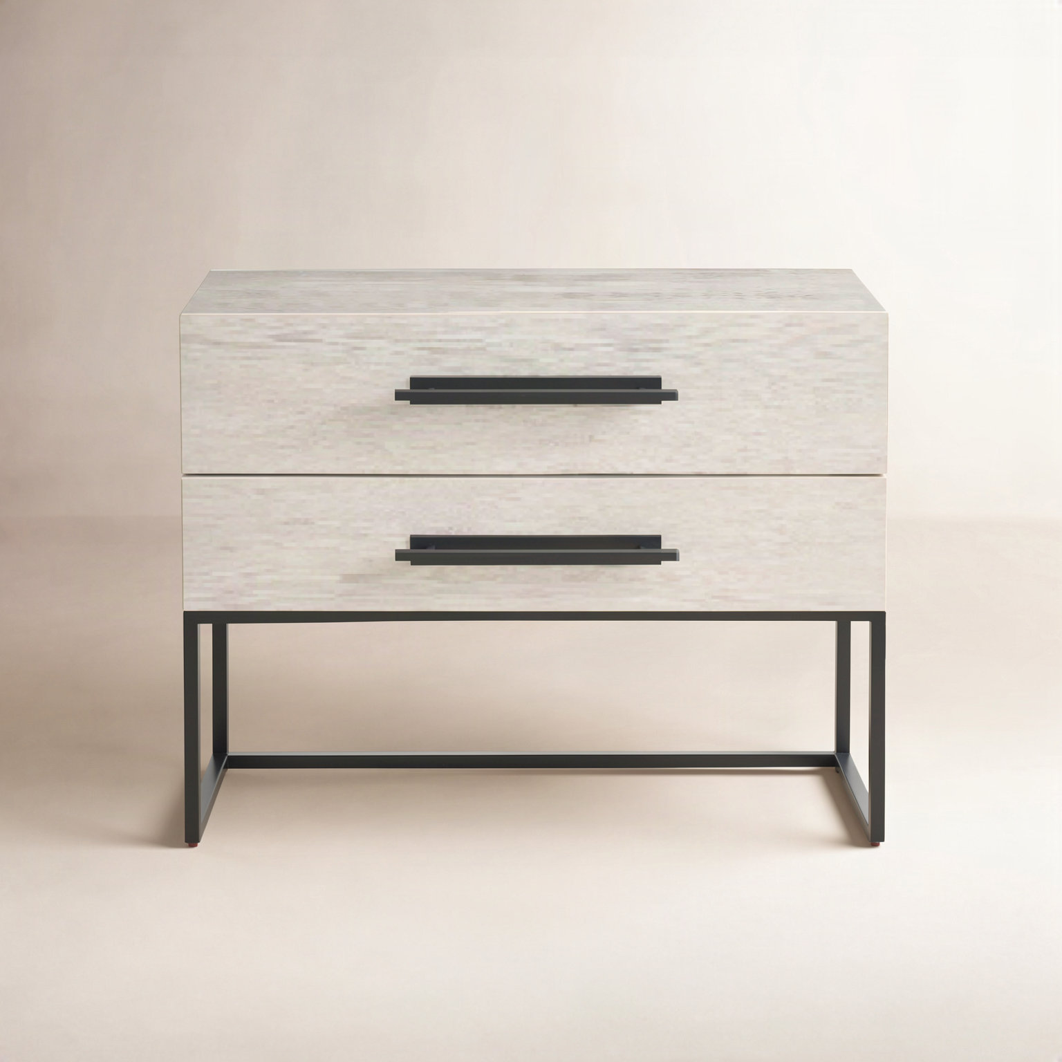 Baxley 34" Oak Nightstand, Ivory