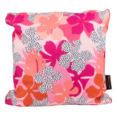 Indoor / Outdoor Floral Square Euro Cushion