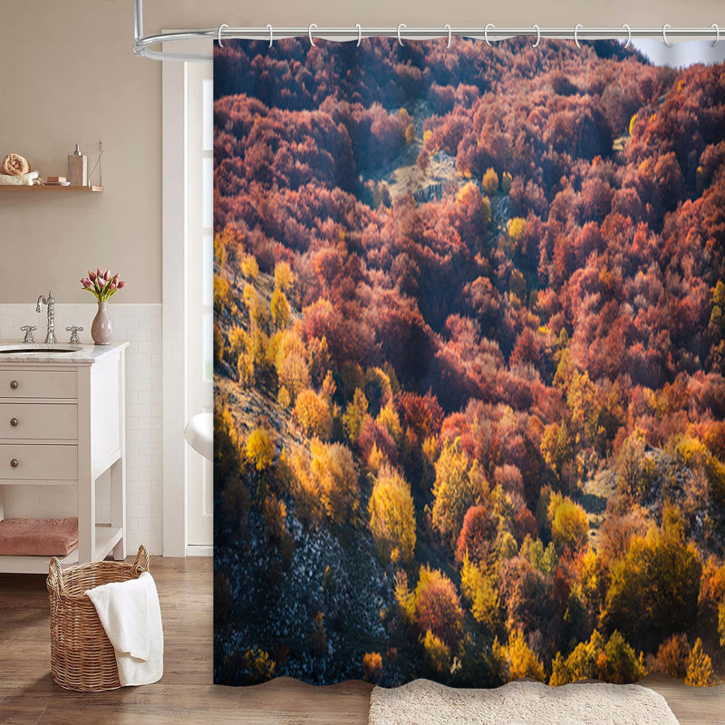 Rideau de douche Mountain Fall, L 72 po x l 78 po