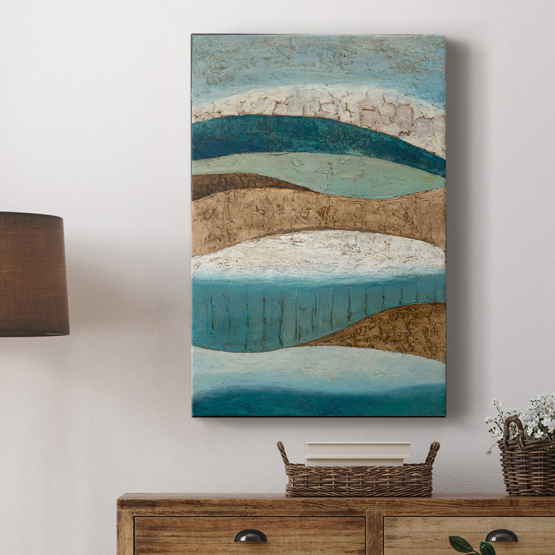 «Earth & Sky I» par Norm Olson, reproduction d'art sur toile tendue - galerie sur mesure Cavas, H 48 po x l 32 po