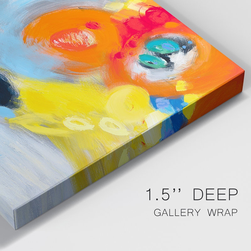 In the Loop II - ensemble de 3 peintures sur toile tendue, H 27 po x l 48 po x P 1 po