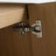 Meuble-lavabo mural 60 po avec double lavabo en résine, 4 portes à fermeture douce, chêne original, contreplaqué (KD-PACKING)