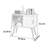 High-legged mobile door small storage sideboard