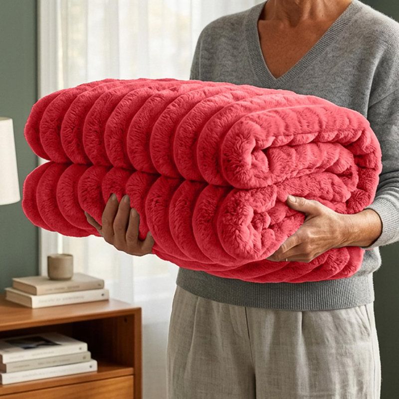 Throw Blanket, Red