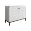 Rangement d'appoint avec tablettes et revêtement en métal doré 31,88 po Sally Modern