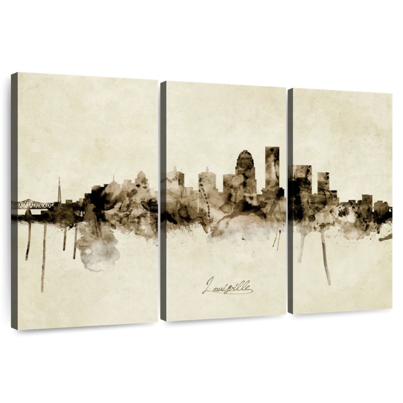 Nicci, Louisville, Kentucky City Skyline I, H 24 po x l 38 po