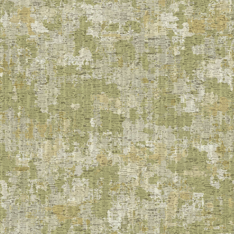 Italian Design Crackle Bark Effect Wallpaper Roll, Gold