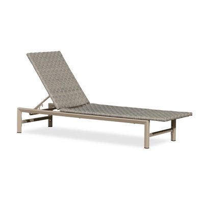 Chaise longue d'extérieur 1 pièce avec dossier réglable