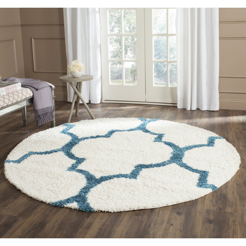 Thorbiorn Performance Geometric Rug, Round 6'7"
