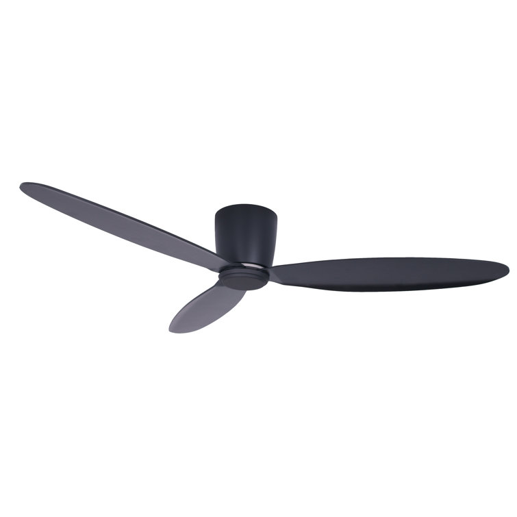 Hardy 3 - Blade Flush Mount Ceiling Fan with Remote Control