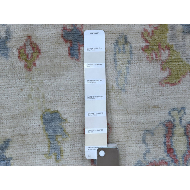 Tapis oriental Angora Ushak en laine biologique noué à la main 4 pi 1 po x 6 pi 515306965FD14839B8FF4B76F528A390
