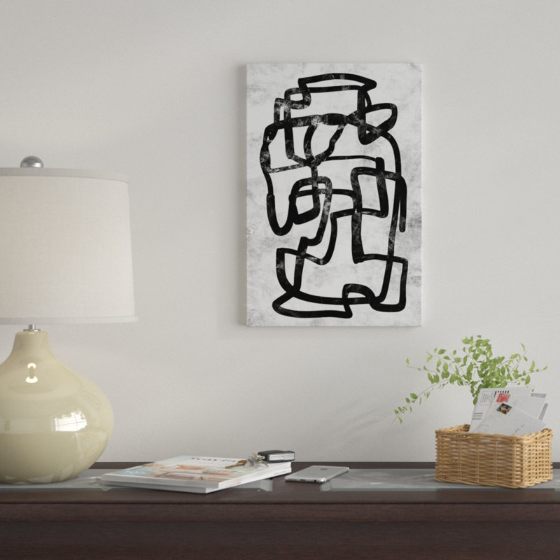 « mono set i », impression sur toile, H 40 po x l 26 po x P 1,5 po, Toile tendue, Pas de tapis