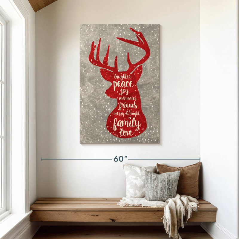 Cerf de Noël rouge Lelend, H 45 po x l 30 po