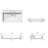 30" X 18" Solid Surface Rectangle Wall Mounted Matte White Bathroom Sink - And Luxurious Option