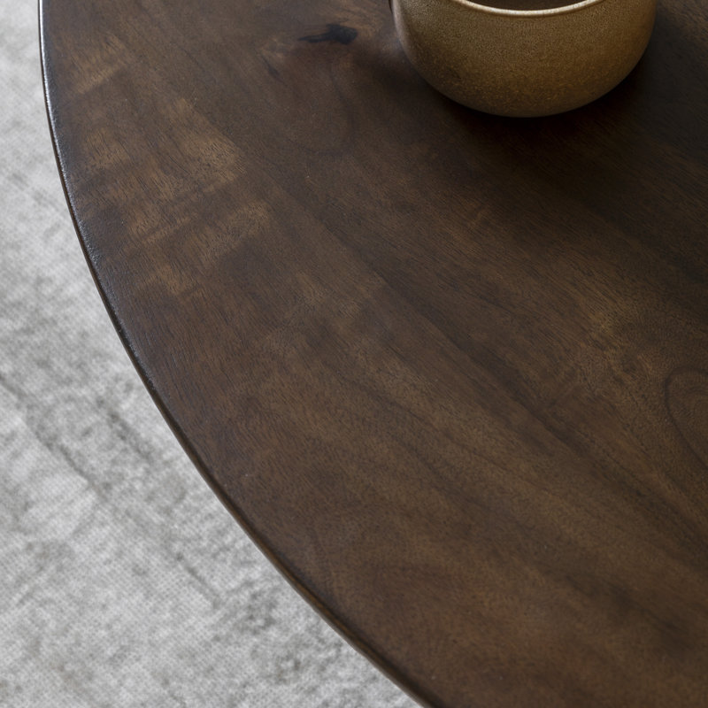 Charu Round Mango Wood Coffee Table 90x90cm