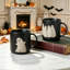Ensemble de grandes tasses en grès noir Halloween
