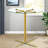Dining Tables (table Only, No Chairs, Complete With Top And Legs) Modern Glass Gold Small Kitchen