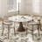 Stone Round Boydton With 4/6 Premium Solid Wood Leather Upholstered Dining Chairs For Kitchen/Dining Room-1663682362-1663007669-1663682358