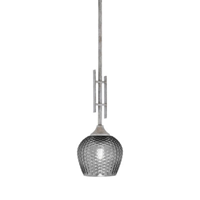 Uptowne 1 - Light Silver Shaded Pendant