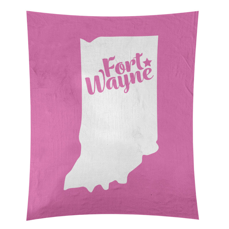 Tapisserie de Fort Wayne, Indiana, H 27,5 po x l 37,5 po, Rose
