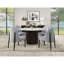 Plateau de table en marbre et finition espresso Clayten