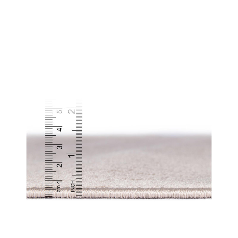 Area Rug, Rectangle 7'10" x 10', Light Gray