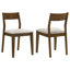 Chaise rembourrée Almonte brun foncé (ensemble de 2)