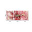 Visual Art Decor Flower Wall Art Bathroom Decor Floral Pictures Woman Girls Bedroom Office Wall Decor, Framed 12x16inchx3Pieces (Pink)