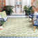 Arneshia Geometric Beige/Green Area Indoor/Outdoor Area Rug