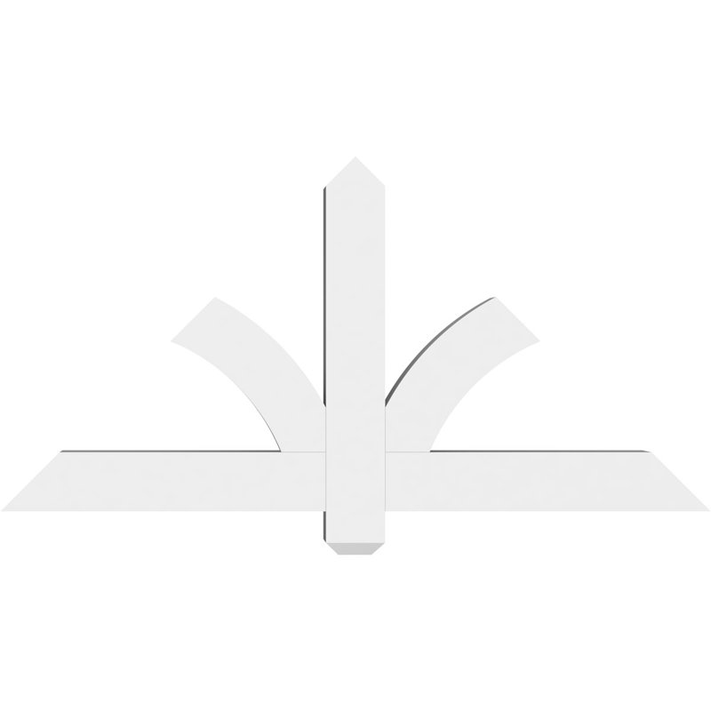 Support pour pignon en PVC Redmond, H 24 po x l 48 po (pas: 12/12), P 4 po x F 4 po