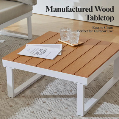 Aluminum Patio Coffee Table