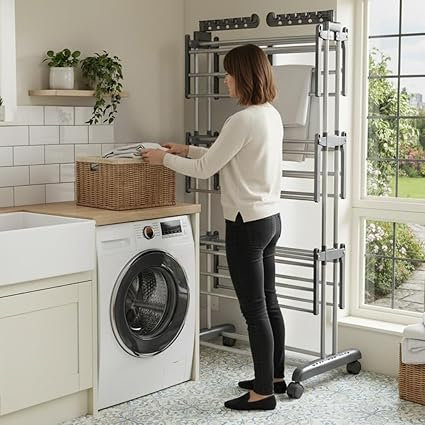 Iron Foldable Standard Drying Rack