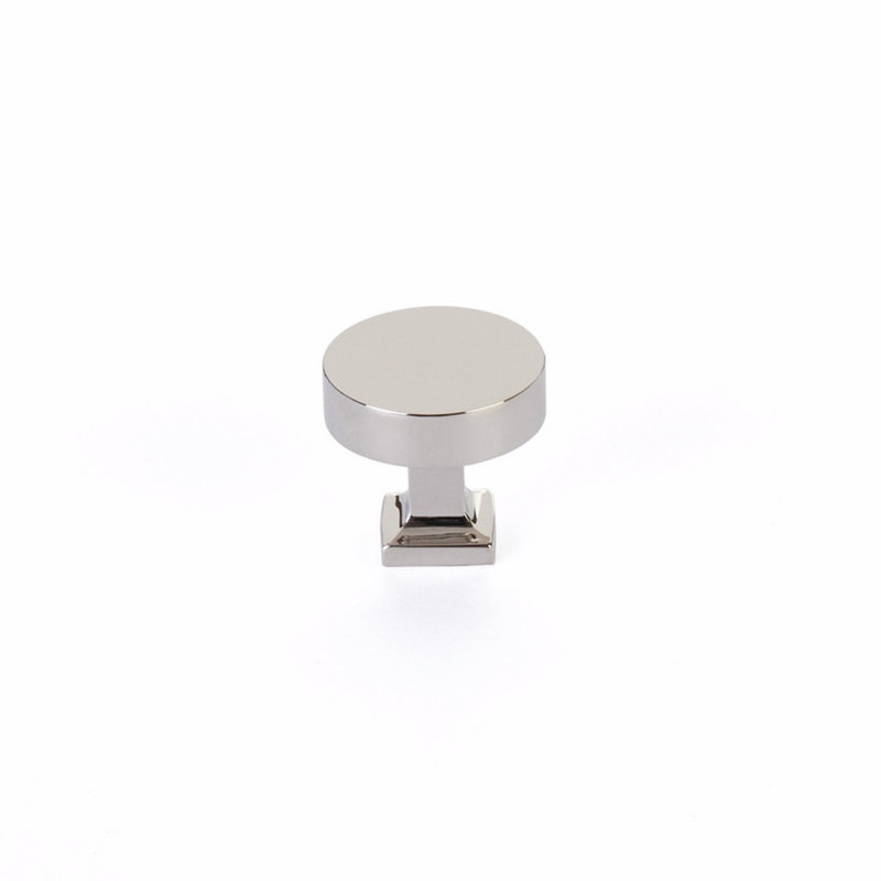 Haniburton Round Knob, Polished Nickel