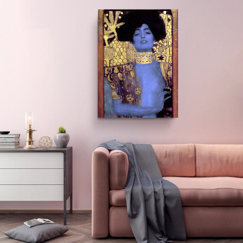 Reproduction de la peinture Judith I Ver 2 par Gustav Klimt, H 24 po x l 16 po x P 2 po