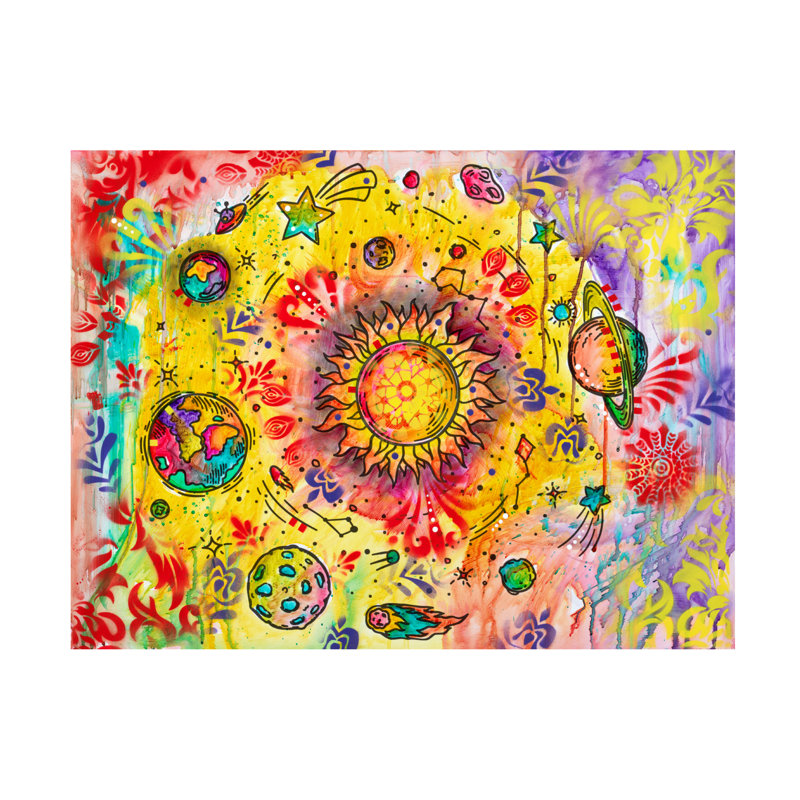 «Ouen Rotation Around The Sun», reproduction d'art sur toile, H 24 po x l 32 po x P 2 po