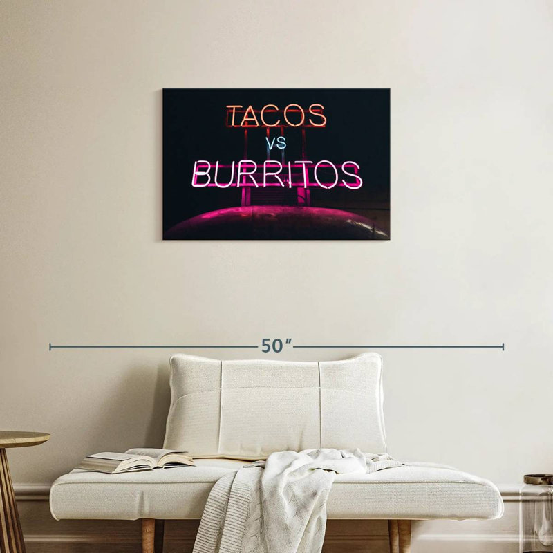 Tergel Tacos Versus Burritos, 20" H x 30" W