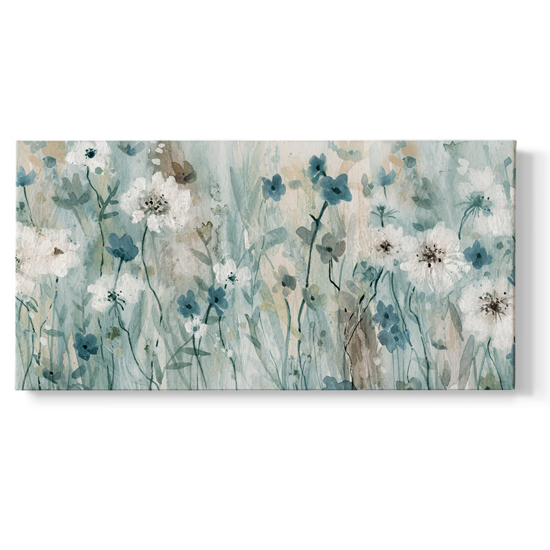 Fleurs sauvages - Toile tendue avec châssis - Prêt à accrocher, H 20 po x l 40 po