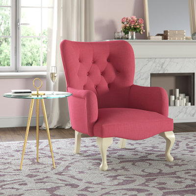 Loretta Upholstered Wingback Chair