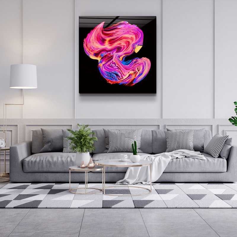 Peinture décorative en verre trempé