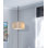 Luminaire suspendu 1 lumière à abat-jour cylindrique carré 14 po avec cordon noir