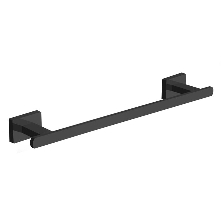 Ajwad 12'' 1 Wall Towel Bar, Matte Black