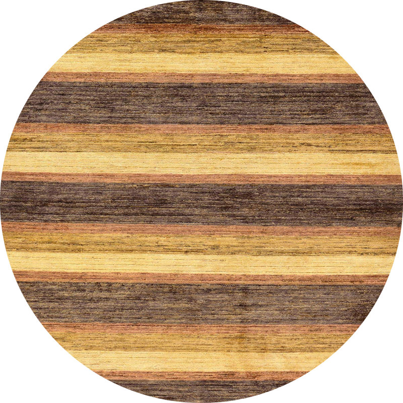 6 - Tapis abstrait moderne 59 po, Rond 8 pi