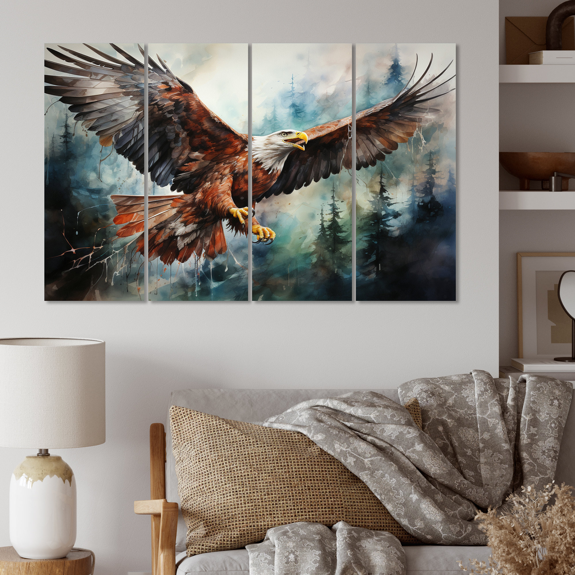 Millwood Pines Native Art Spirit Of Eagle - Native American Wall Art ...