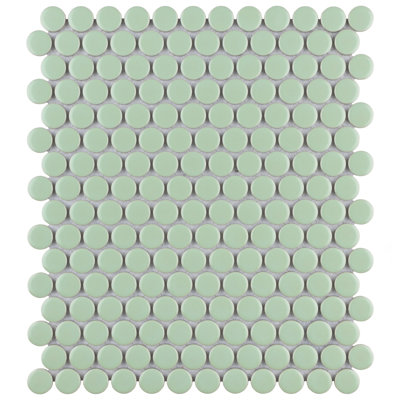 Metro Penny 0.75" x 0.75" Porcelain Round Mosaic Wall & Floor Tile